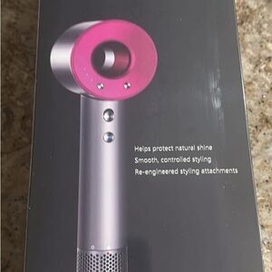 Advanced Hair Dryer with Pink Accents